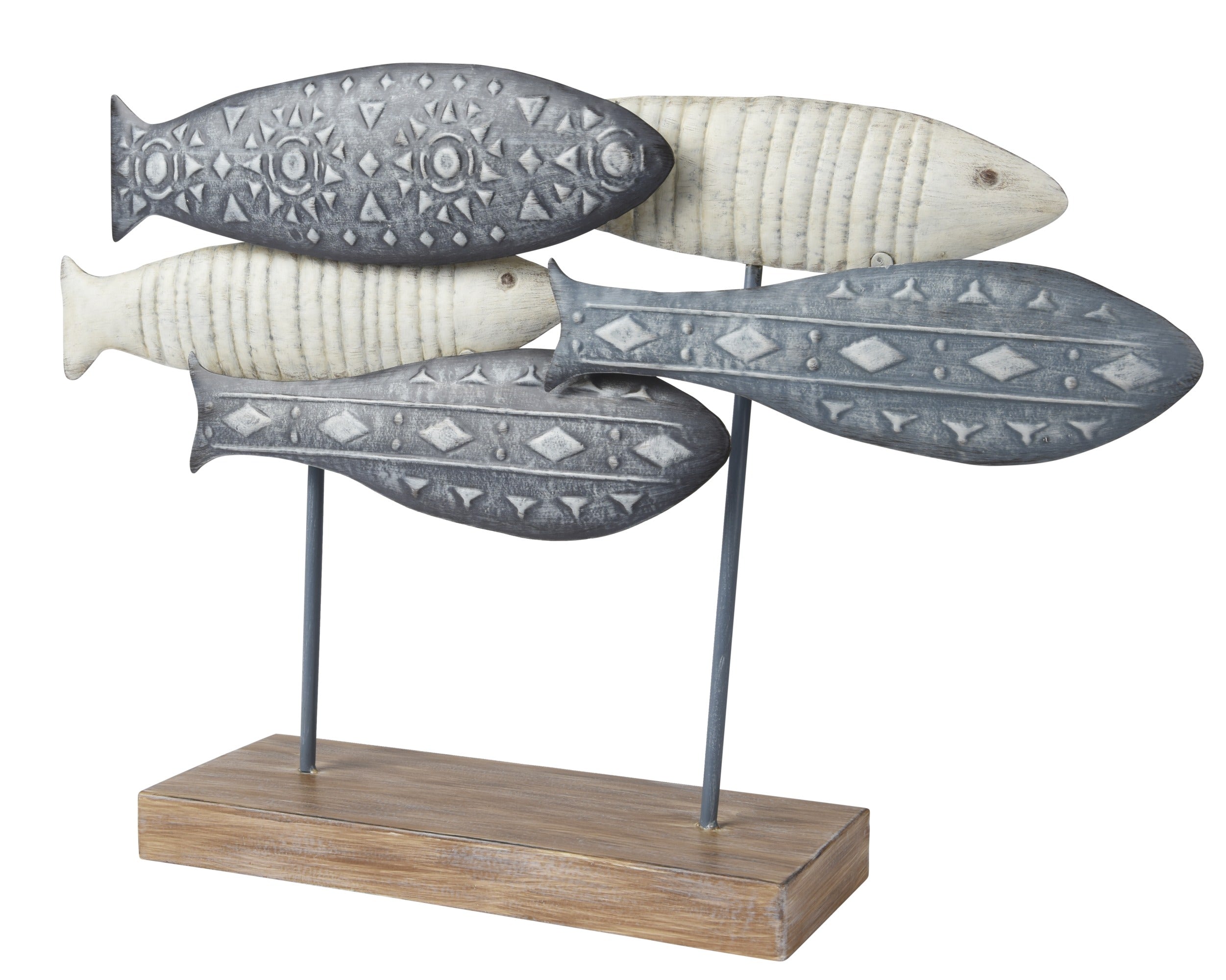 Iron fish freestanding art