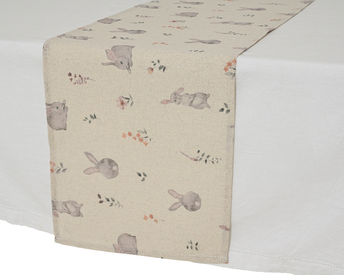 Bunny print tablerunner