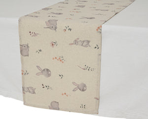 Bunny print tablerunner