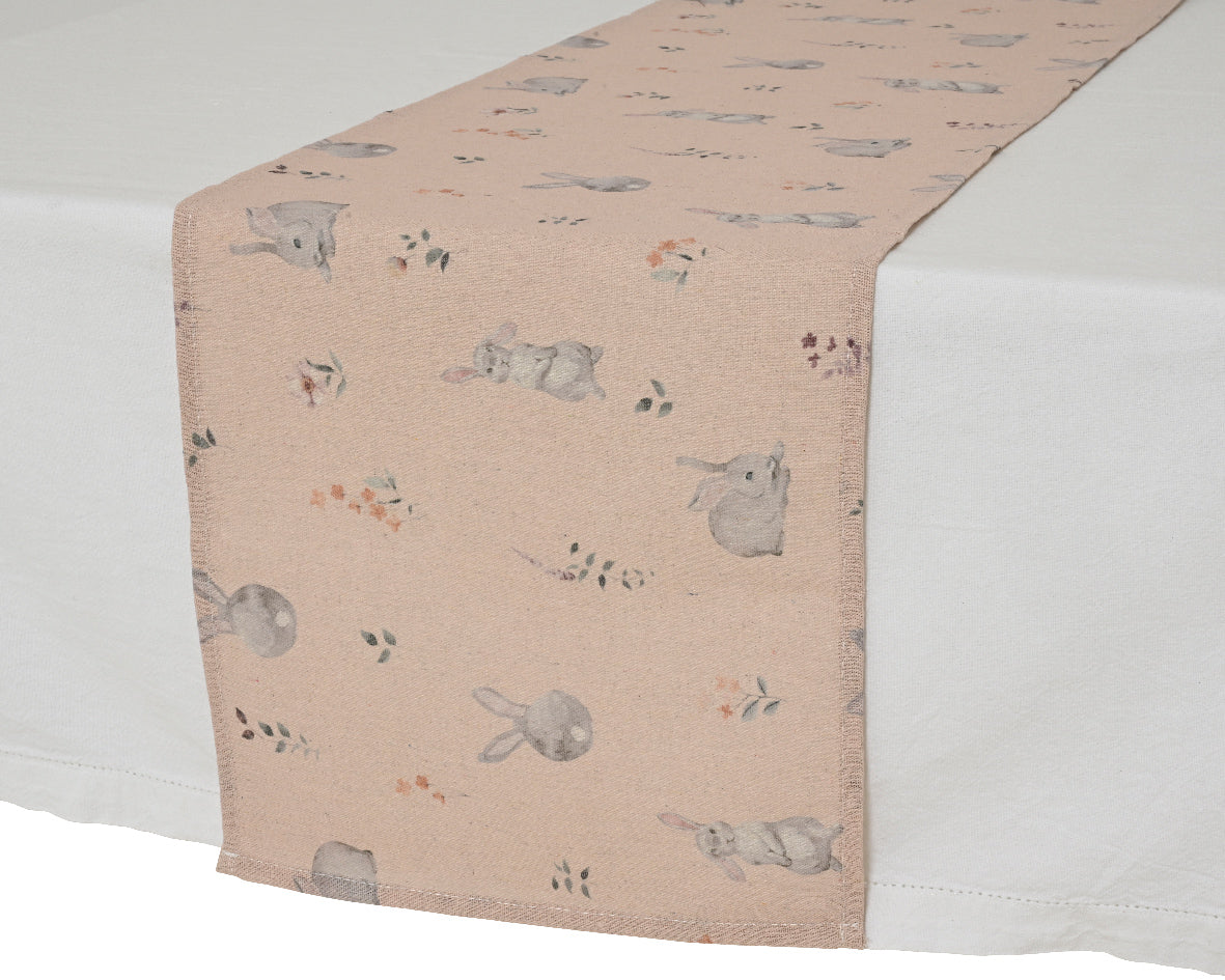 Bunny print tablerunner