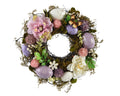 Pastel egg and floral candle ring