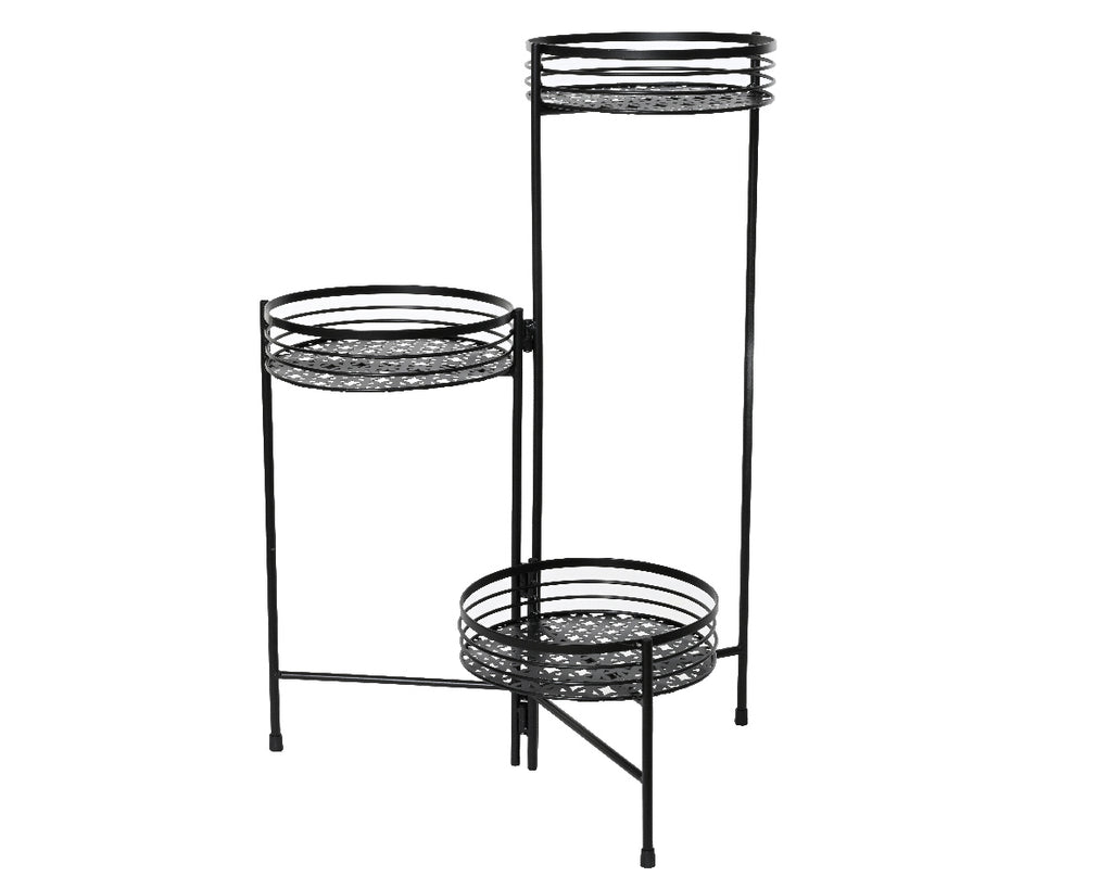 Black 3-tier plant stand