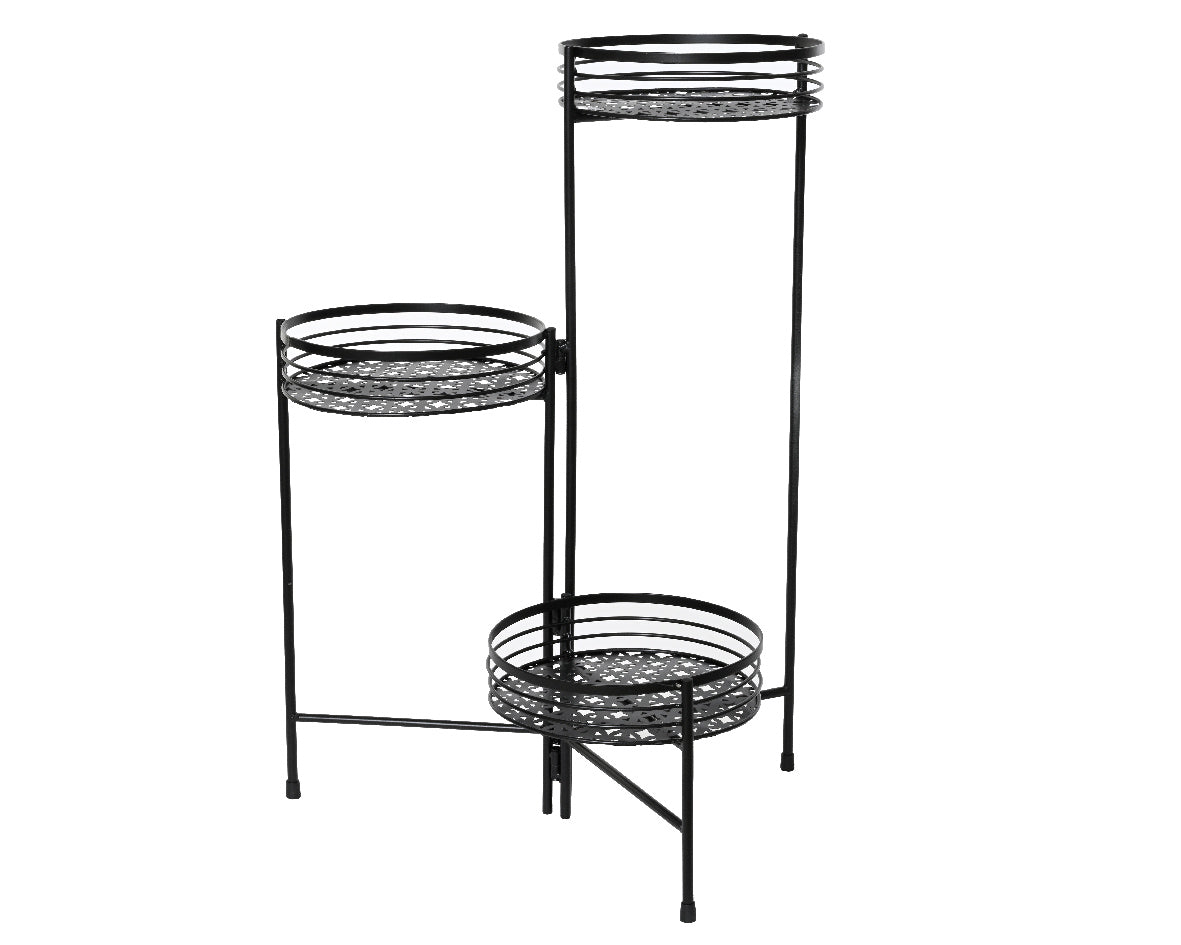 Black 3-tier plant stand