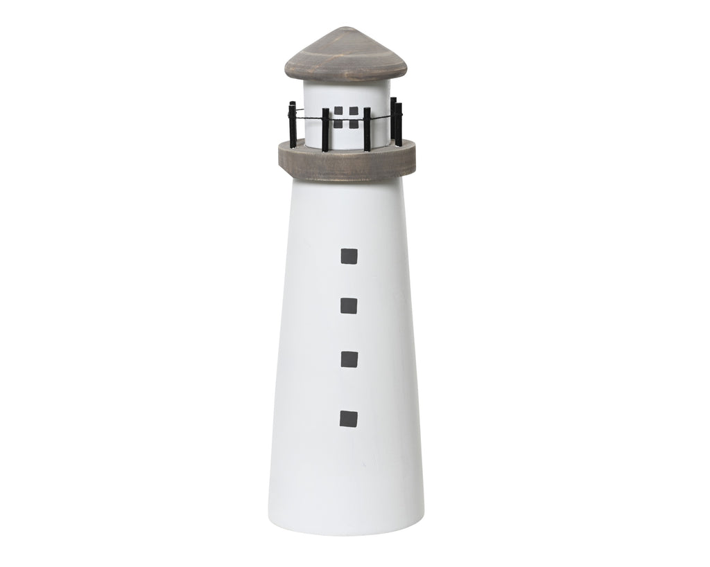 Pinewood white lighthouse