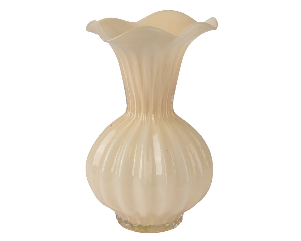 Irregular shaped glass vase