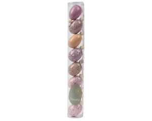 Tube of 6 Easter egg  shatterproof hanging decorations