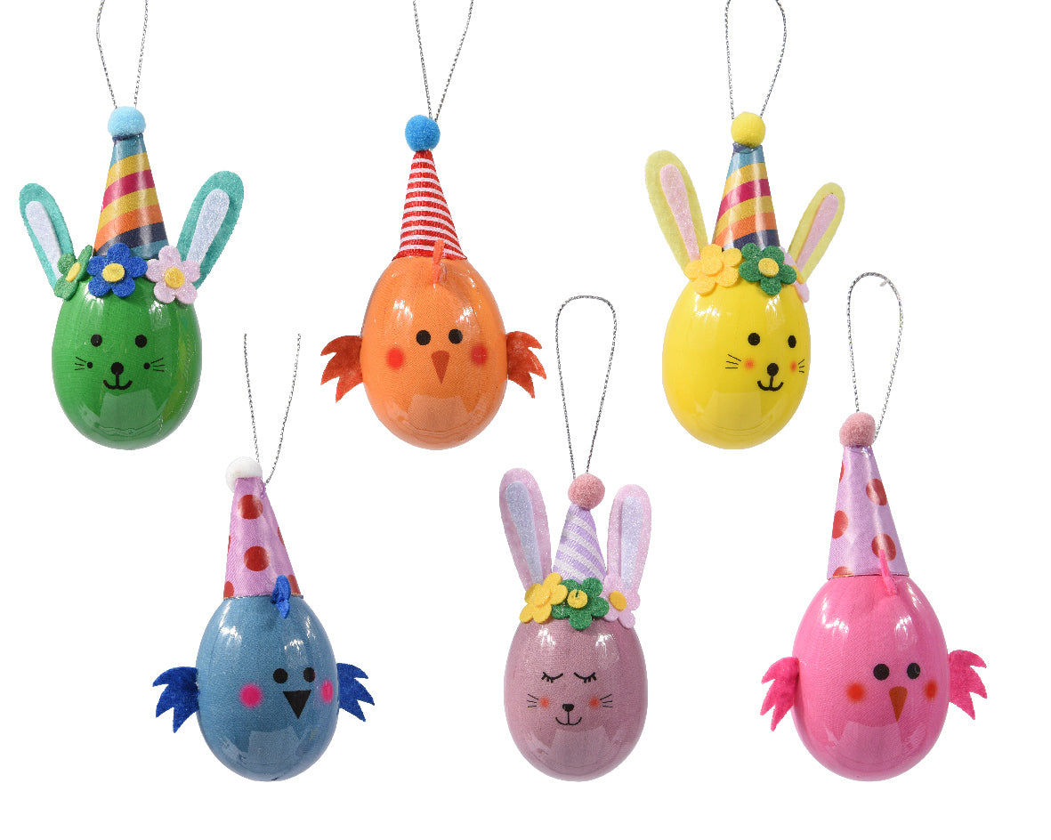 Party eggs hanging decs