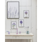 Coloured glass tulip head tealight holder