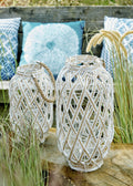 Rope handled lantern (30cmH)