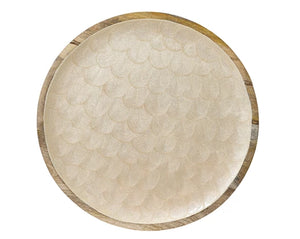 Decorative mangowood plate