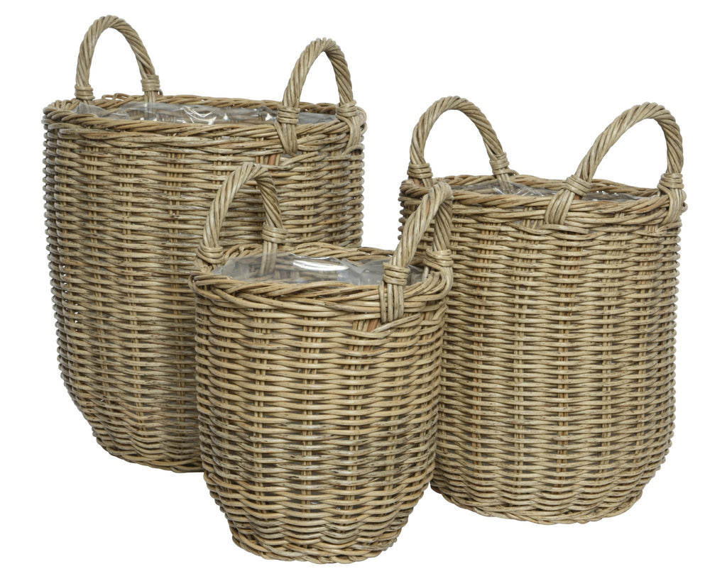 Camille planter wicker outdoor