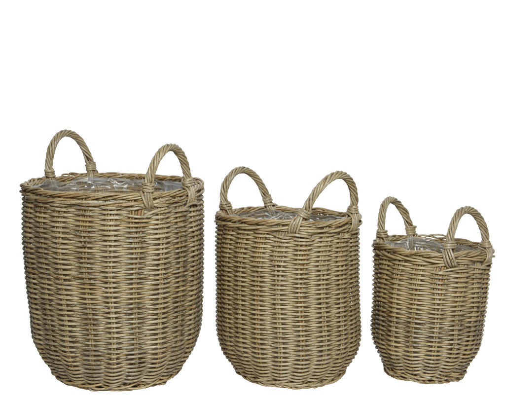 Camille planter wicker outdoor