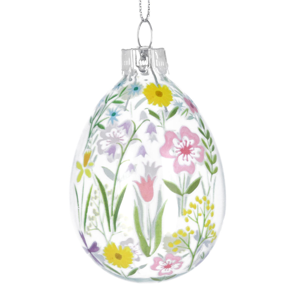 Pastel Meadow Glass Egg