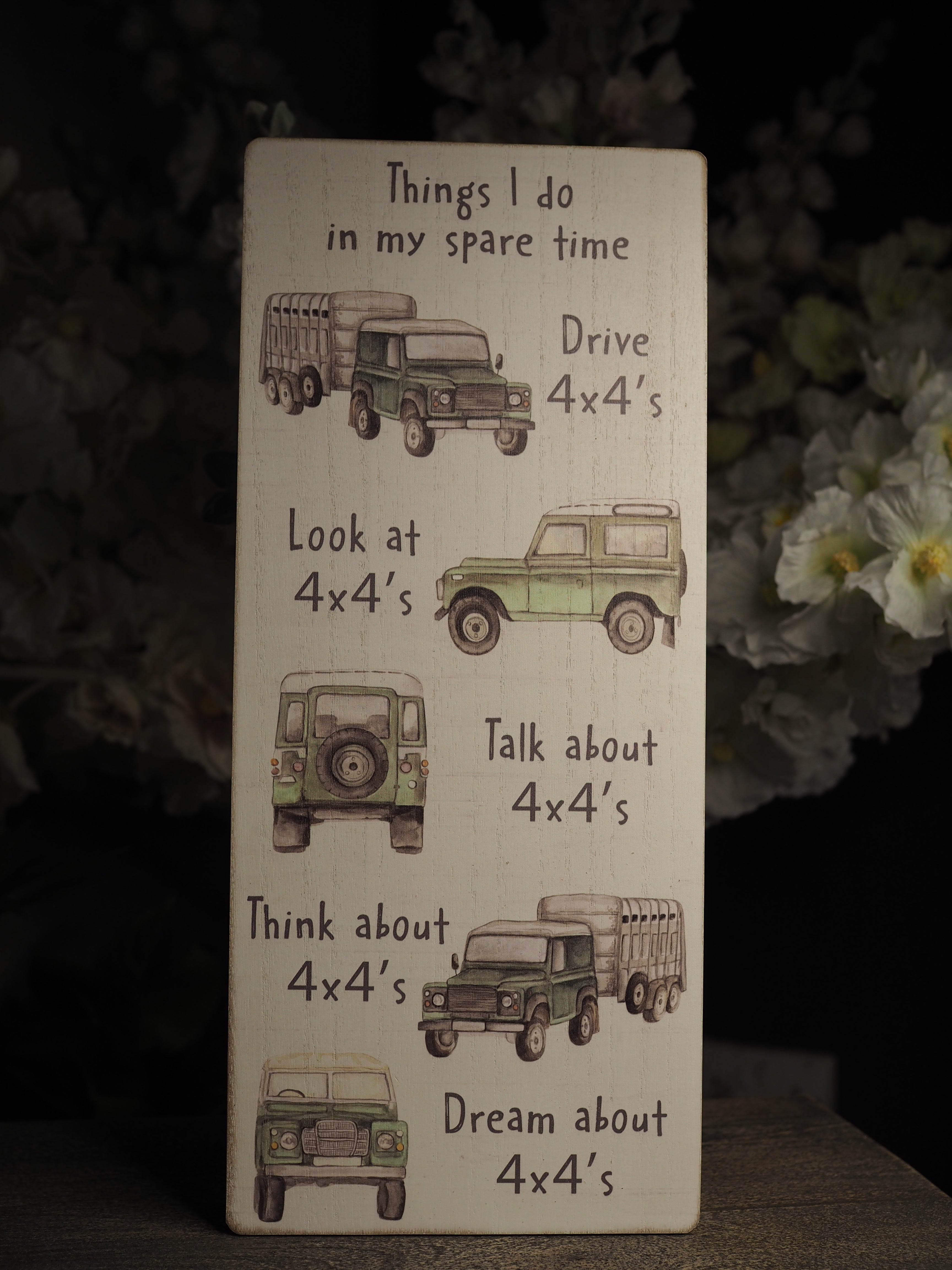 Things I do in my spare time plaque