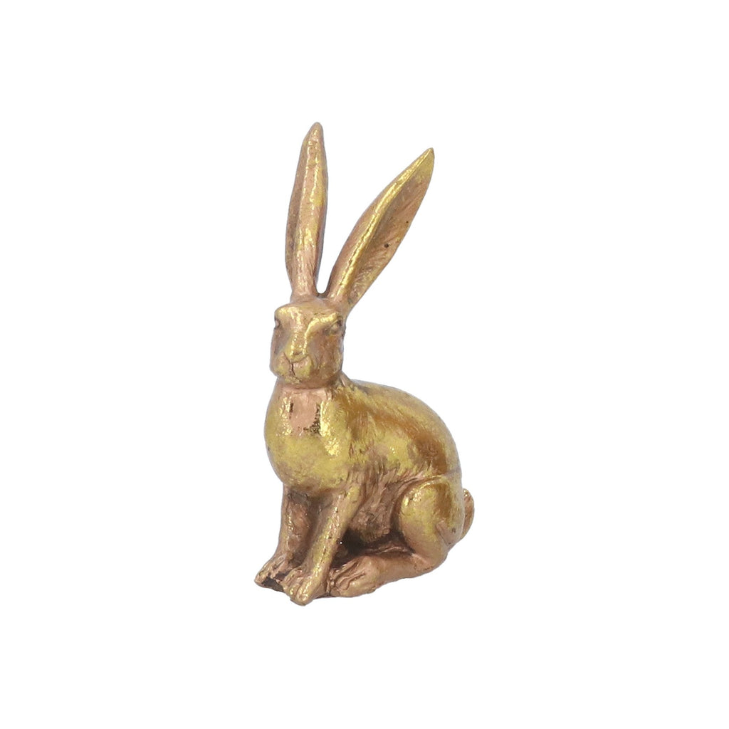 Gold Resin Hare Ornament, Sml