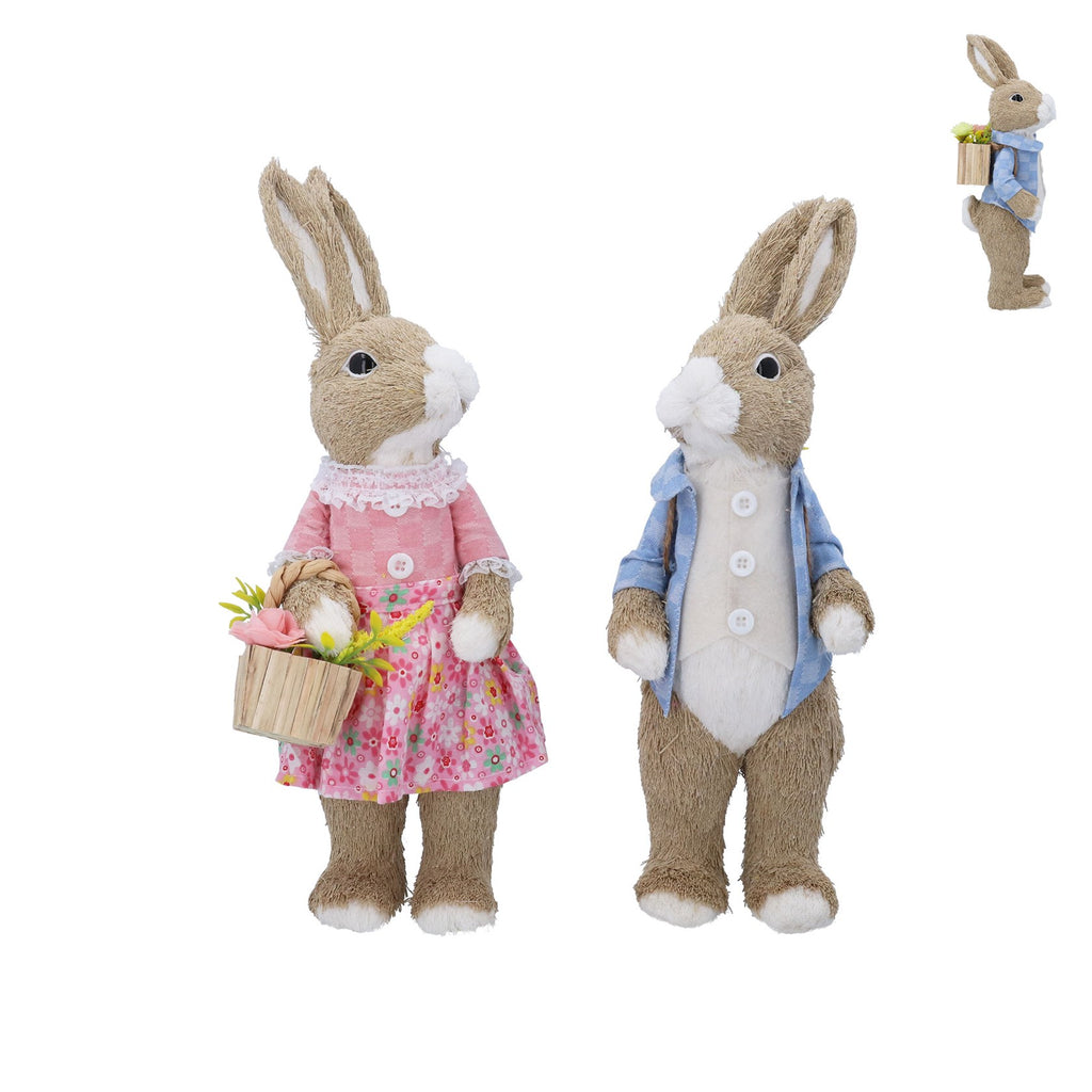 Bristle bunny boy/girl in Spring time clothes (2 Styles)