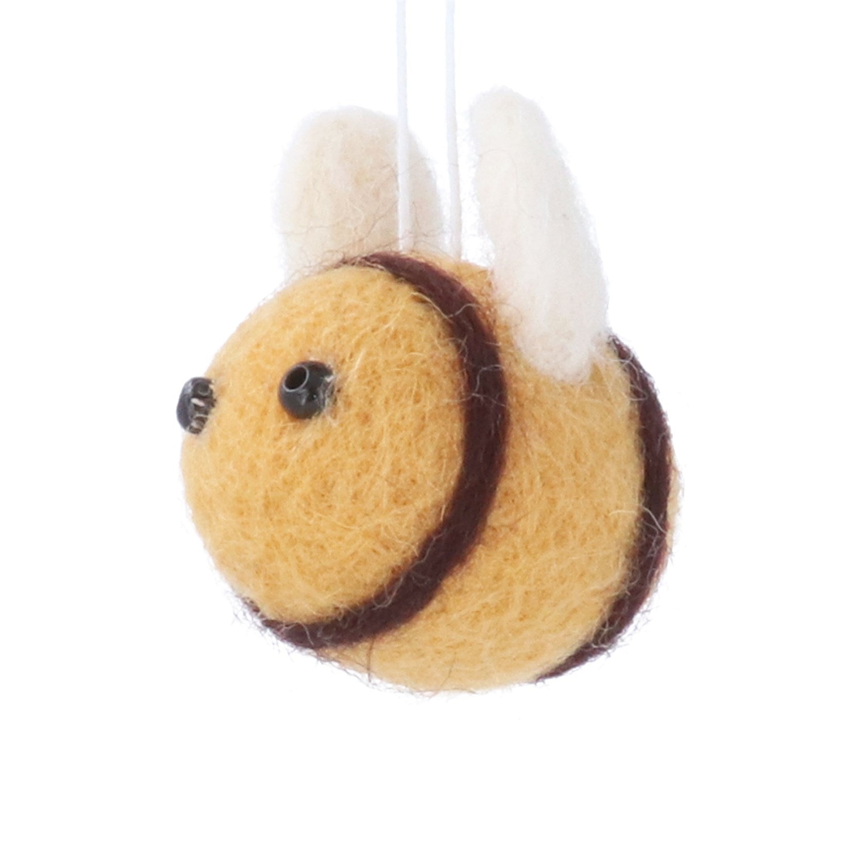 Mixed Wool Bee hanging decoration
