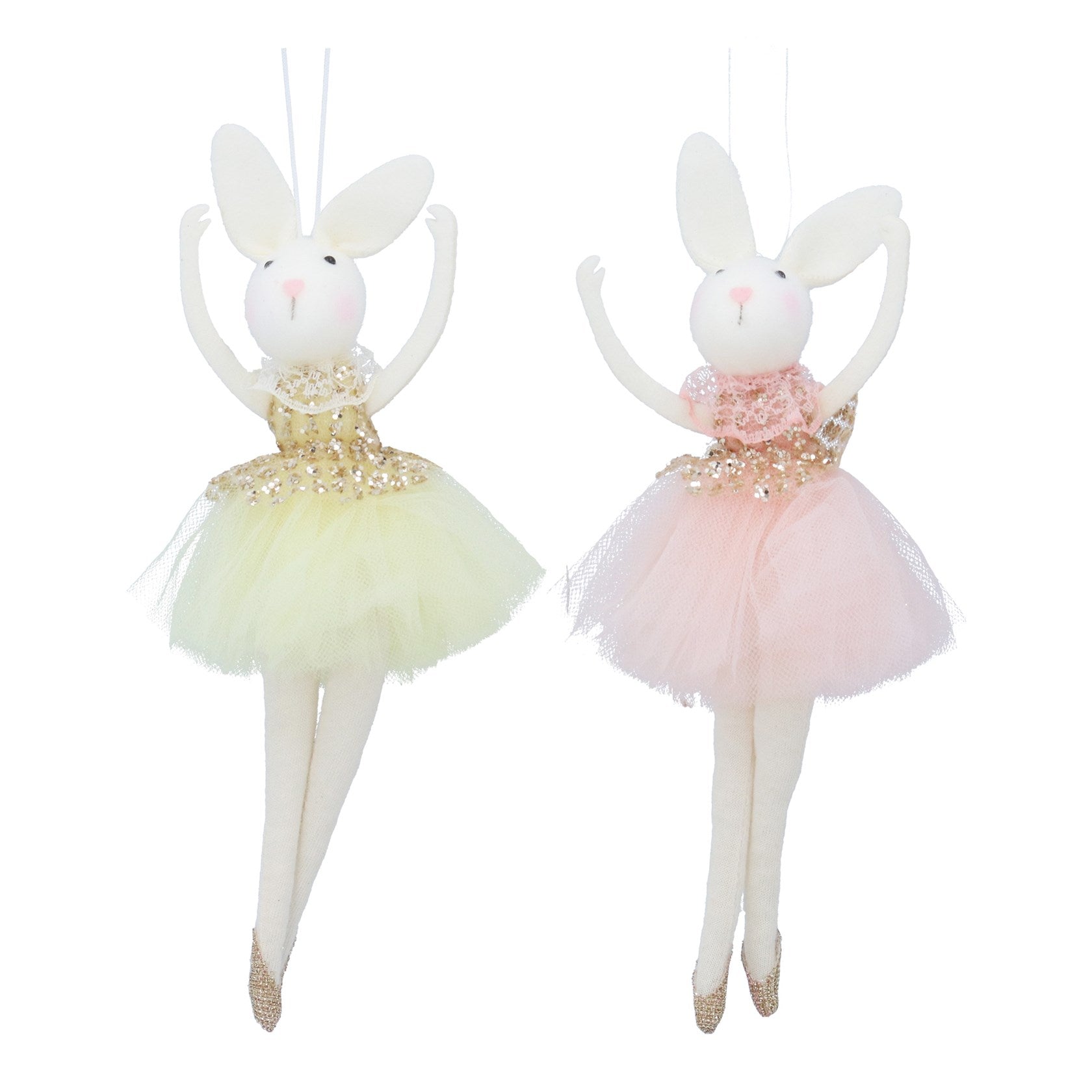 Pastel ballerina bunny hanging dec