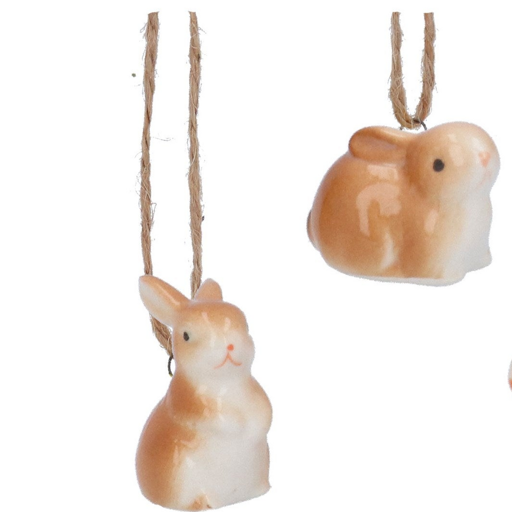 Ceramic Mini Bunny Decs