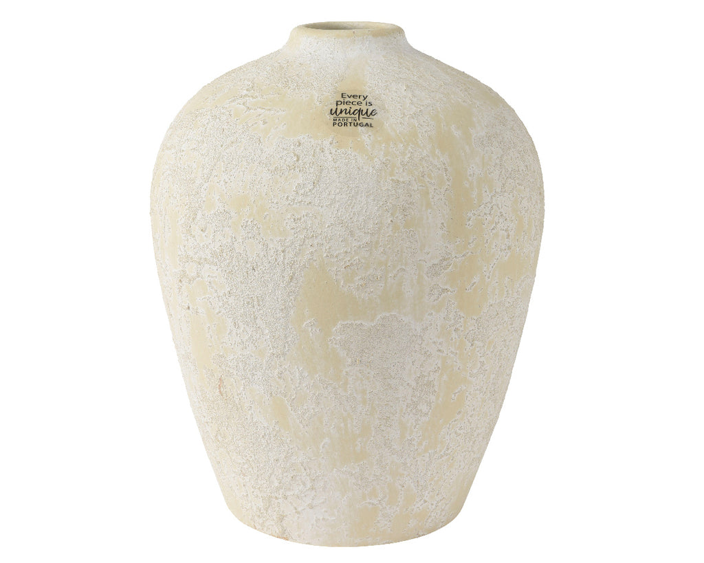 Cream rustic vase (25cmH)