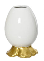 Egg shaped vases