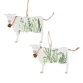 Wood cow dec 9cm - Spring hedgerow