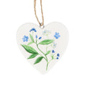 Ceramic heart dec 6cm - Meadow