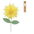 Paper flower stem (Large) Yellow