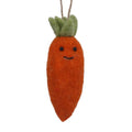 Mixed wool fruit & veg dec - carrot