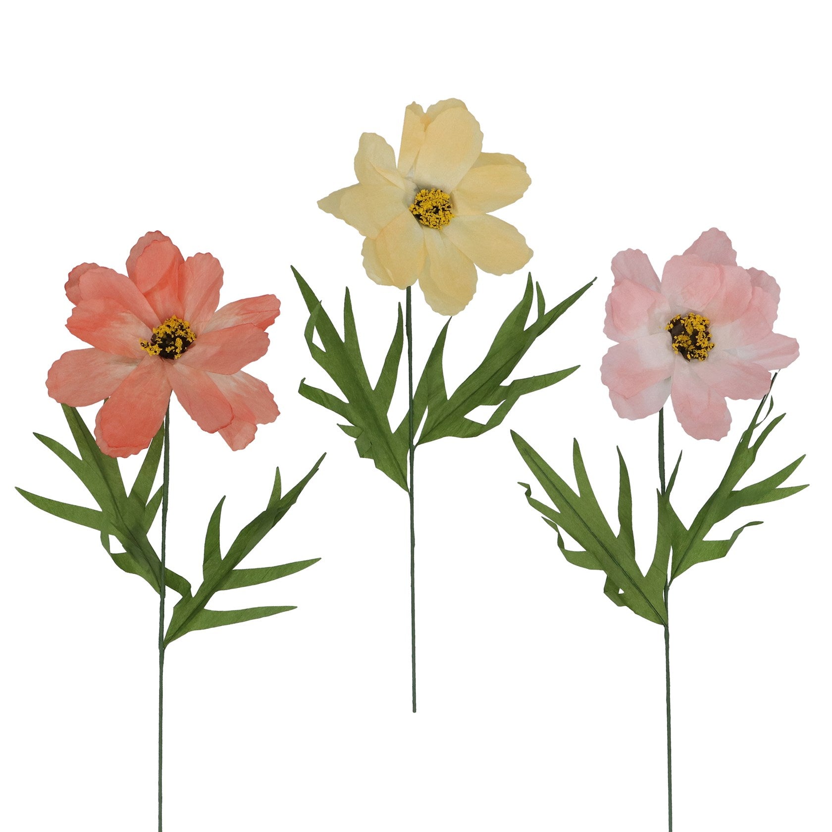 Pastel paper flower 48 cm - Dahlia