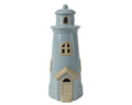 Light blue porcelain lighthouse
