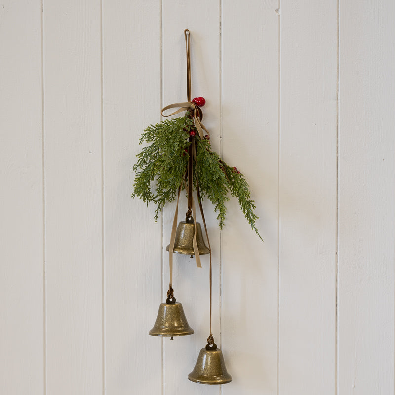 Hanging bells with foliage and red berries