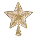 30cm Gold glitter star tree topper