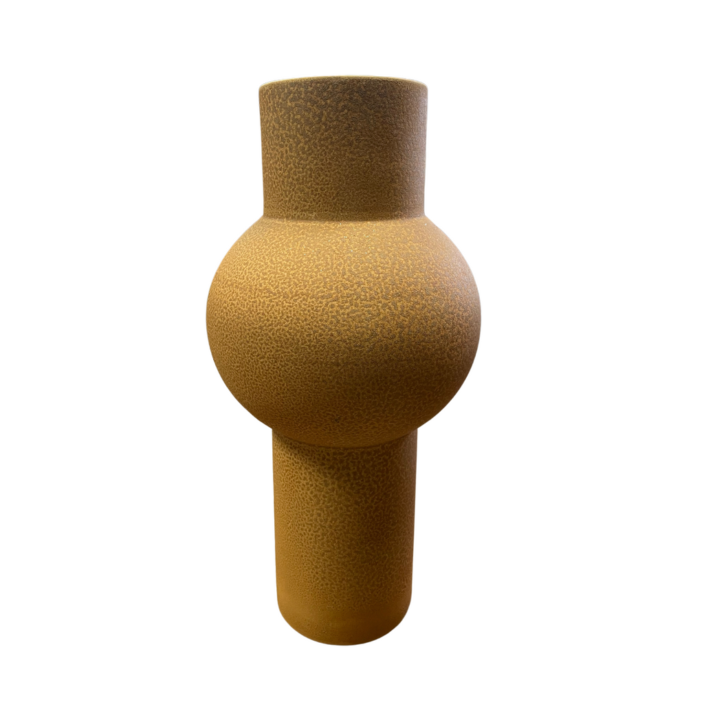 Terracotta tall vase