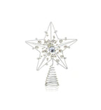 Iron star tree topper with jewels