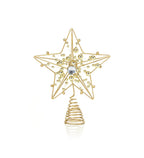 Iron star tree topper with jewels