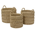 Round paper robe handled baskets