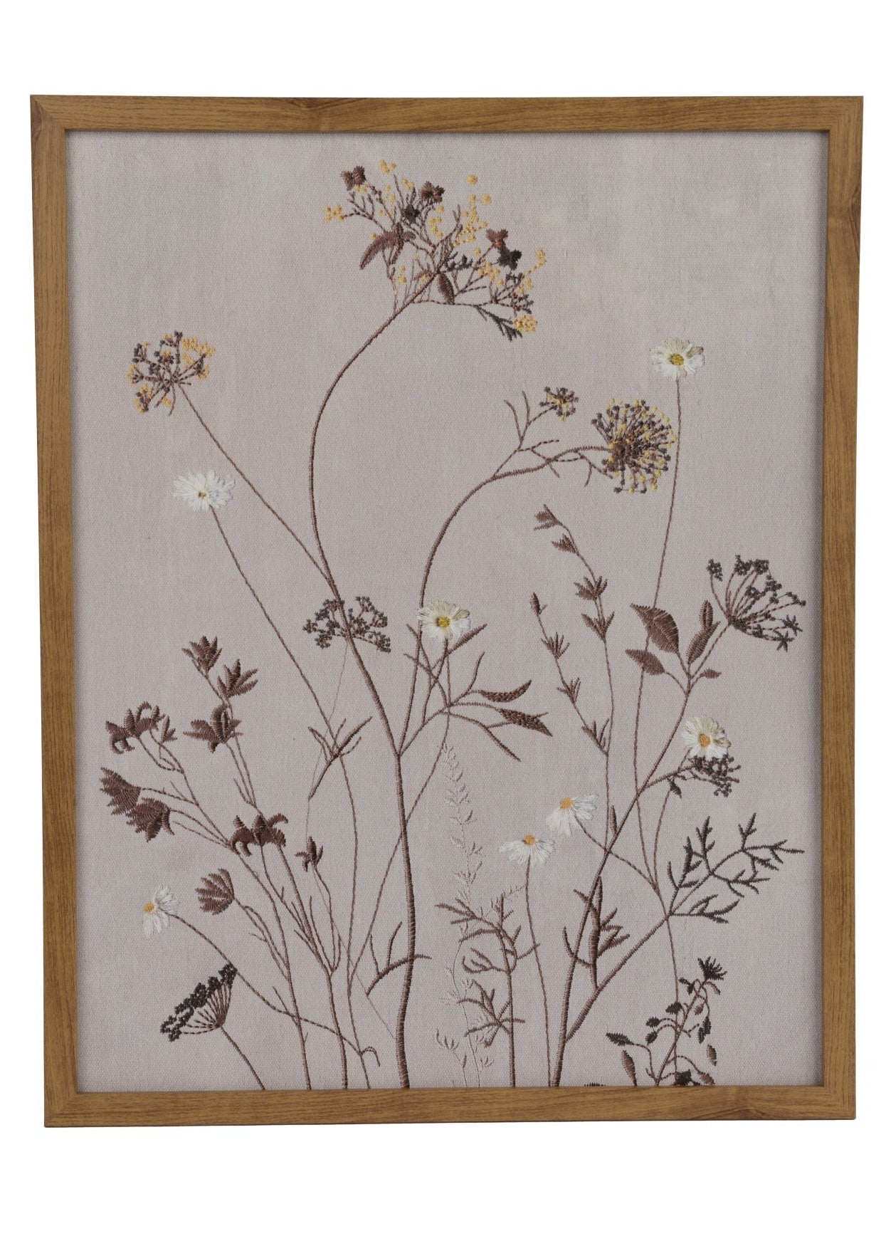 Two framed botanical wall art pieces on a white background