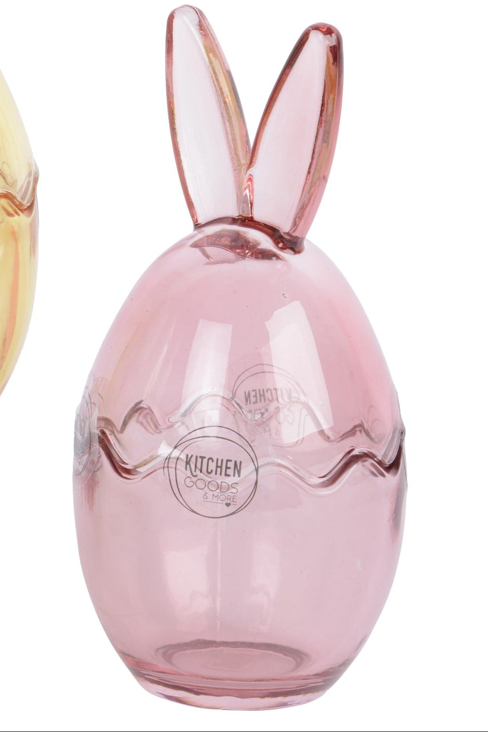 Colour glass bunny jar