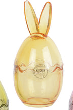 Colour glass bunny jar