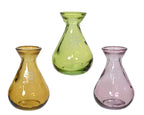 Coloured glass bud vase