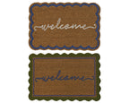 Scalloped 'Welcome' doormat
