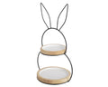 Pinewood bunny shaped etagere