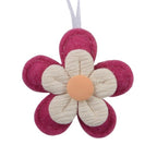 Set of colorful Easter-themed decorations including bunnies, eggs, and flowers on a white background.