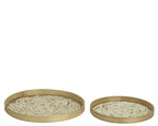 Intricately detailed bamboo tray