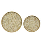 Intricately detailed bamboo tray