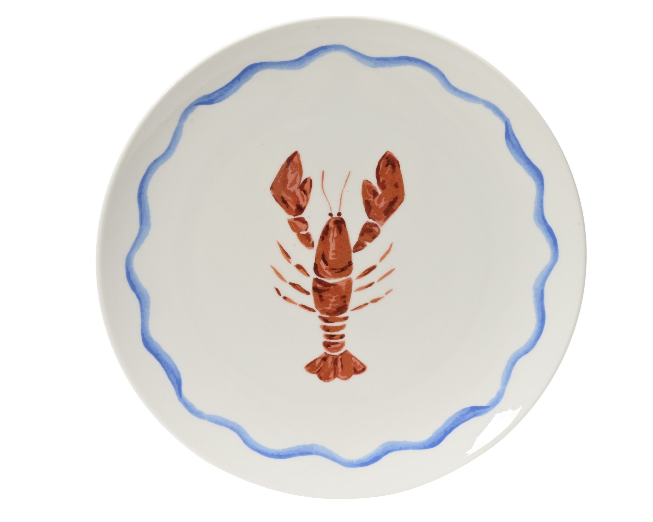 Porcelain lobster plate