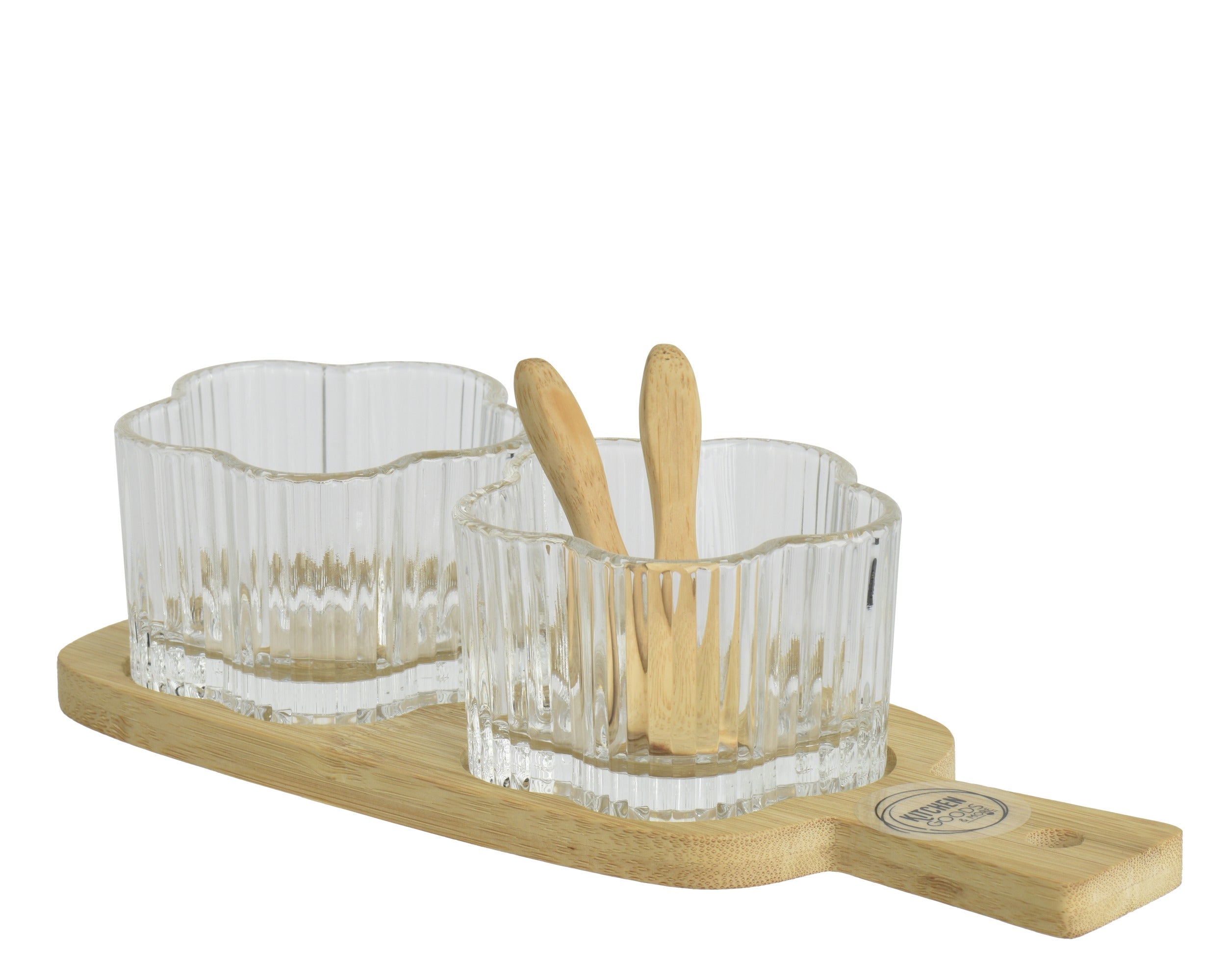 Tapas set with flower shaped cups