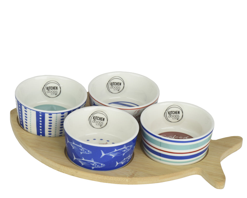 Fish shaped tapas set