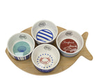 Fish shaped tapas set